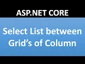 Add Select List Between Grid of Columns in ASP NET CORE