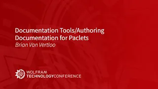 Documentation Documentation for Paclets