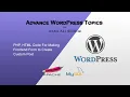 Advance Topic Part 1 PHP HTML Code For Making Frontend Form to Create Custom Post