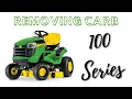 John Deere 100 Series Lawn Tractor Removing Carburetor