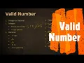 Valid Number LeetCode 65 Coders Camp