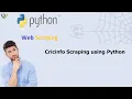 Cricinfo Scraping using Python