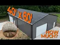 How much is a 40 x60 Metal Building with Concrete and Insulation WolfSteel Buildings