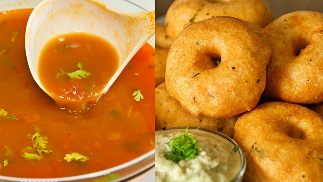 Instant Rasam Medu Wada - Juicy Vadai Rassam For Breakfast   Homemade Rasam Mix