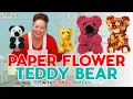 DIY Rose Teddy Bear How To Make Your Own Paper Flowers