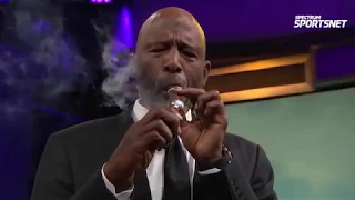 James Worthy Goes Wild Smokes Cigar After Lakers Win vs OKC Thunder