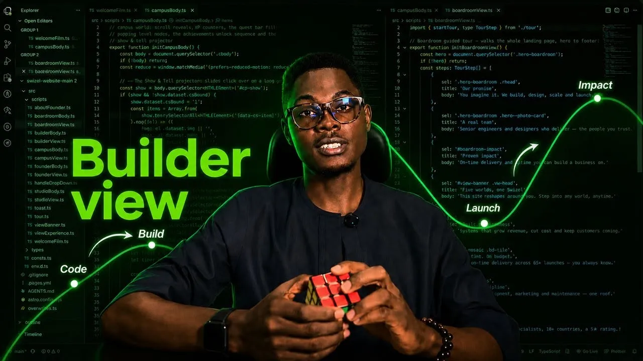 Behind the code — film still