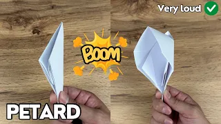 How to Make a VERY LOUD Origami Paper Popper 💥 | Easy Paper Petard Tutorial