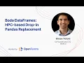 OSA Community event Bodo DataFrames Totoni and Scott Routledge
