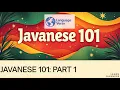 Learn Javanese 101 Part 1