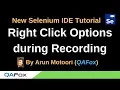 New Selenium IDE - Part 101