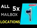 Destroy Mailboxes Location - Fortnite Mailbox Locations Map