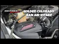 Holden Colorado K N Air Intake Upgrade solves all the problems of the problematic air box