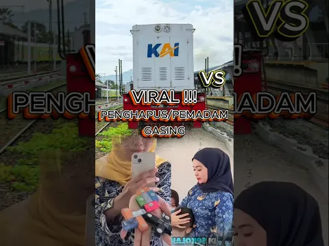 🔥PEMUSNAHAN PENGHAPUS/PEMADAM GASING VERSUS KERETA API #shorts #keretaapi #viralvideo #pemadamgasing