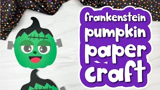 Frankenstein Pumpkin Craft For Kids