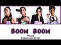 Download Lagu W.i.S.H. 'BOOM BOOM Lyrics (Colour Coded Lyrics) | Indian girl-pop group W.i.S.H. song Lyrics