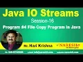 IO Streams Session 16 Program File Copy Program in Java Core Java Tutorial Mr HariKrishna