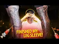FINISHING UP MY LEG SLEEVE BACK TO BACK SESSIONS TATTOO VLOG
