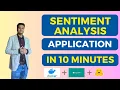 Sentiment classification app in 10 minutes Hugging face sentiment analysis Huggingface sentiment