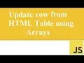 Lesson 26 Update record in Javascript using array - Part 5