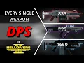 All Primary Weapon DPS Values in Helldivers 2 and how to calculate them yourself