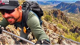 ESTO ES ADRENALINA PURA (Picacho Peak Az) SUBÍ A LA CUMBRE YA ME ESTABAN ESPERANDO ARRIBA??