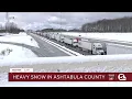 Ashtabula County hit with heavy snow