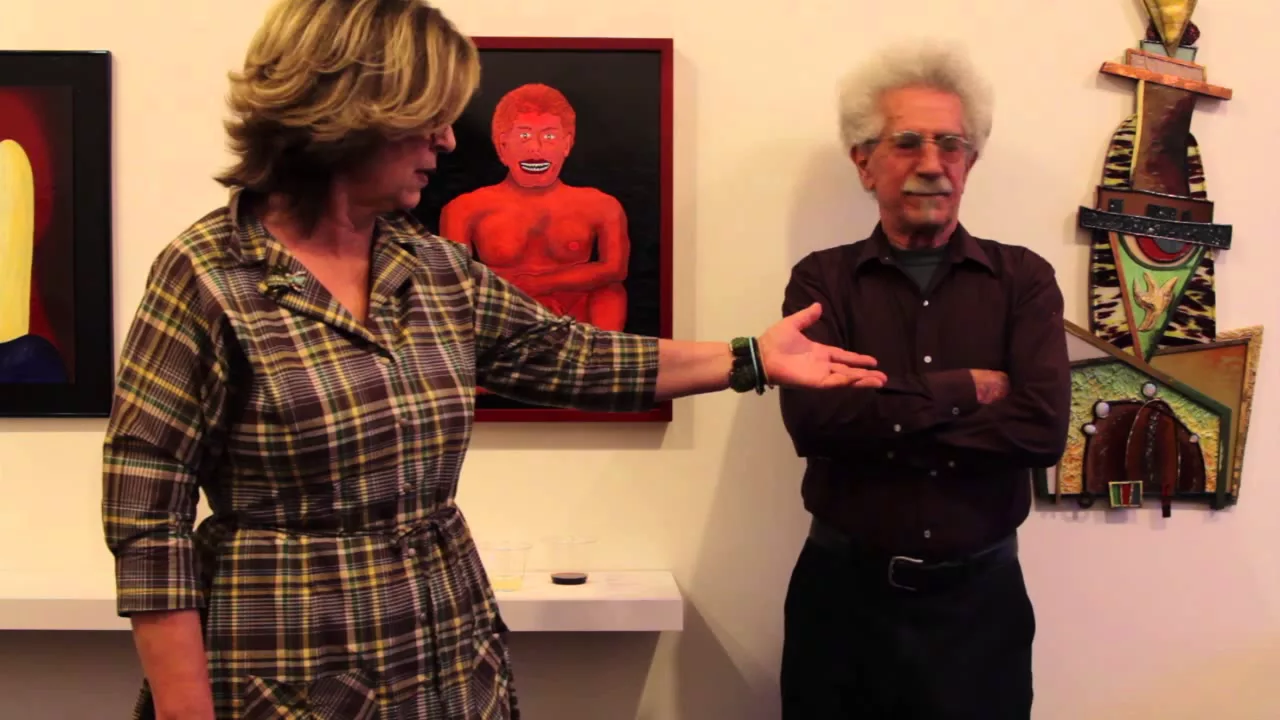 Susan Stinsmuehlen-Amend and Paul Marioni talk at the Craft in America Center