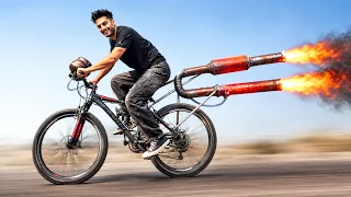 موتور جت روی دوچرخه😵Jet engine on a bicycle