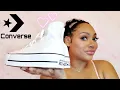 Converse Chuck Taylor All Star Canvas Platform High Top Sneaker White Unboxing Try-On 2021