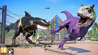 BATMAN MEGALODON vs JOKER CARNOTAURUS | The Ultimate Dinosaur Battle