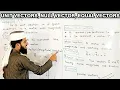 Unit Vectors class 11 Physics - Null and Equal vectors