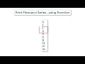 C Program To Generate Fibonacci Series using Function