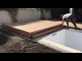 Poolabdeckung begehbar 2-teilig