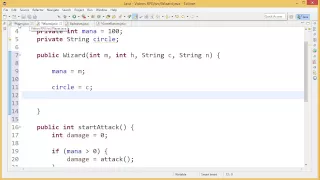 Class Hierarchies - Example RPG Data Class pt3 Constructors