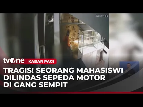 VIRAL! Mahasiswi Dilindas Motor di Gang Sempit
