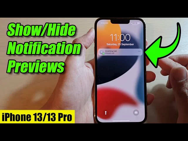 Download MP3 iPhone 13/13 Pro: How to Show/Hide Notification Previews