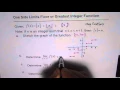One Side Limit For Greatest Integer Step Function