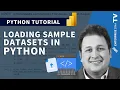How To Load Sample Datasets In Python
