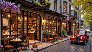 Peaceful Spring Morning Coffee Shop ☕🌸 Relaxing Jazz Piano Music for Studying, Working & Chill