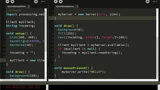 Network Programming with Processing Part 3 The Server