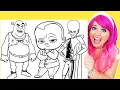 Coloring Shrek Boss Baby Megamind Coloring Pages Prismacolor Markers