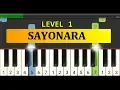 Download Lagu melodi piano sayonara sampai berjumpa lagi - tutorial piano tingkat 1 - lagu sayonara