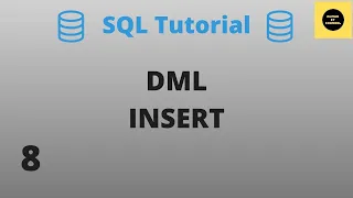 DML Insert command - SQL Basics Tutorial