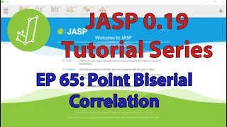 JASP Tutorial Point Biserial Correlation Episode 65