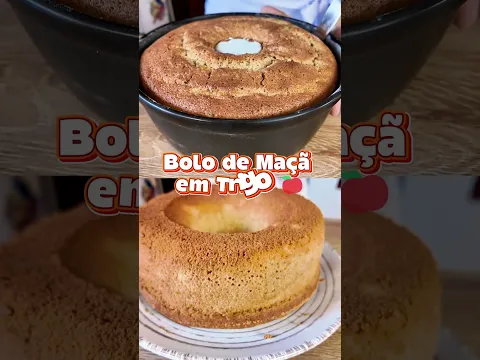 Bolo de Liquidificador com Maçã sem Trigo 🍎