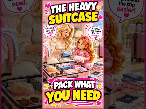 Easy English Conversation for Beginners l The Heavy Suitcase — Pack What You Need