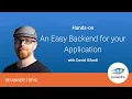 An Easy Backend for your app with Apache Cassandra