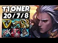 T1 Oner Viego vs Brand [ Jungle ] Patch 25.8 Korea Grandmaster ✅