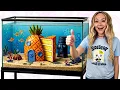 I Built A Bikini Bottom Fish Tank CAKE